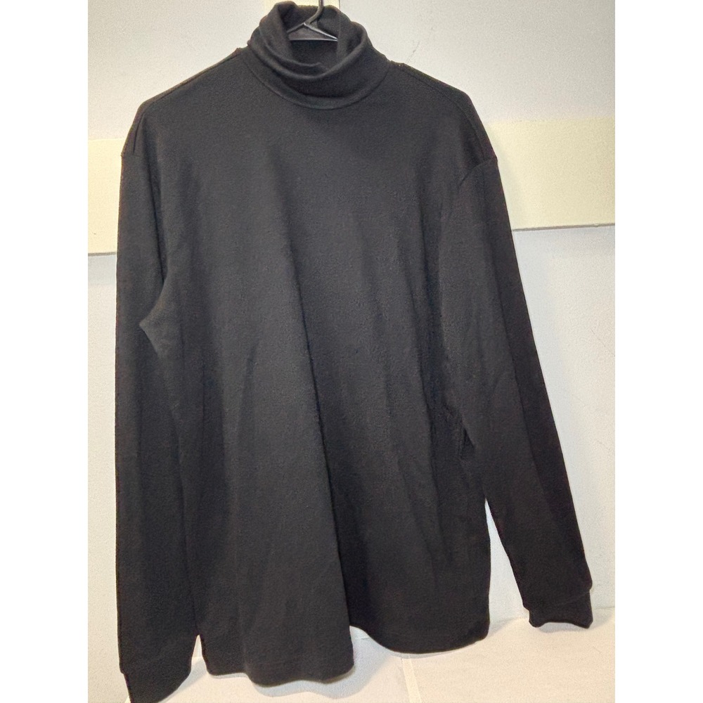Club Room Womens Black Turtleneck Long Sleeve Knit Top Size Medium